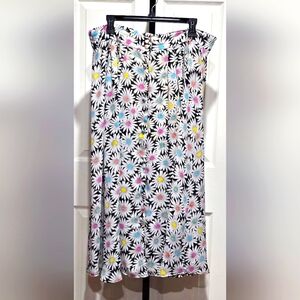 Counterparts Vintage Daisy Floral Maxi Skirt Size 14/16
